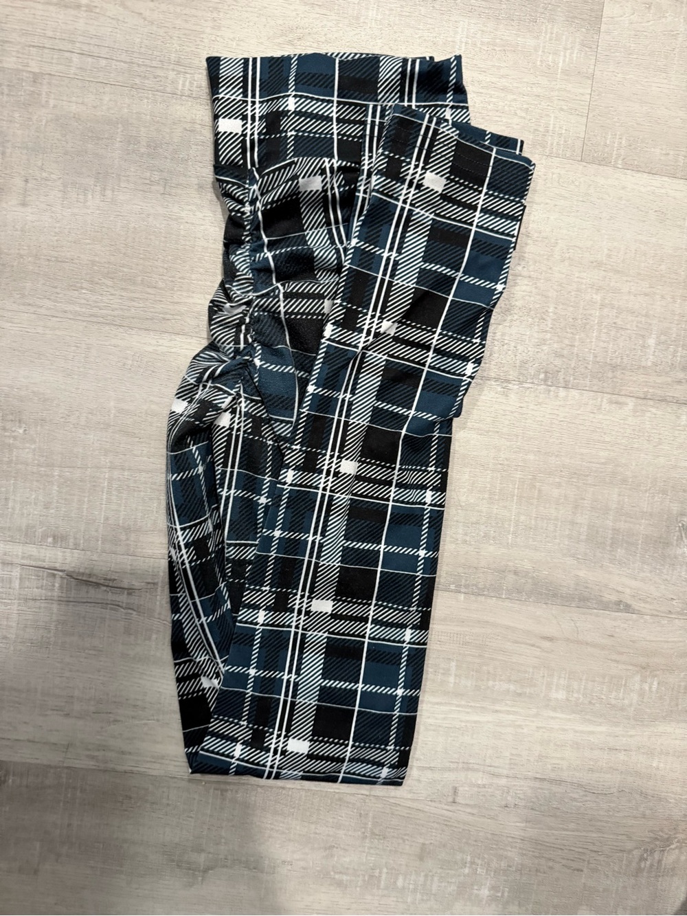 Celestial bodiez Blue and Black Plaid Pants